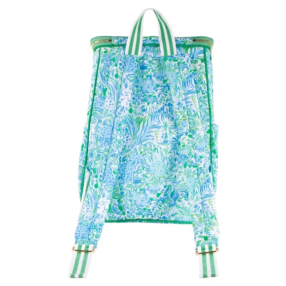 NWT Lilly Pulitzer Large Capacity Insulated Backpack Cooler Dandy Lions Preppy main image 3